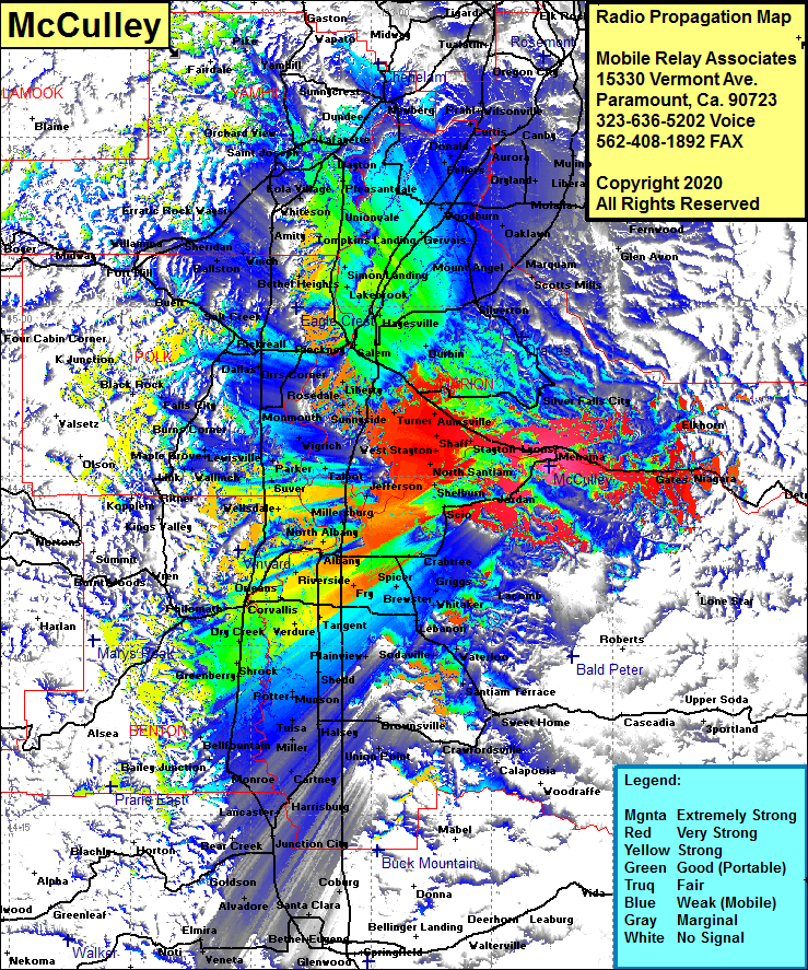 heat map radio coverage McCulley